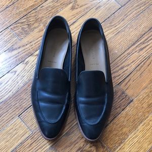 Everlane black leather loafers size 9.5